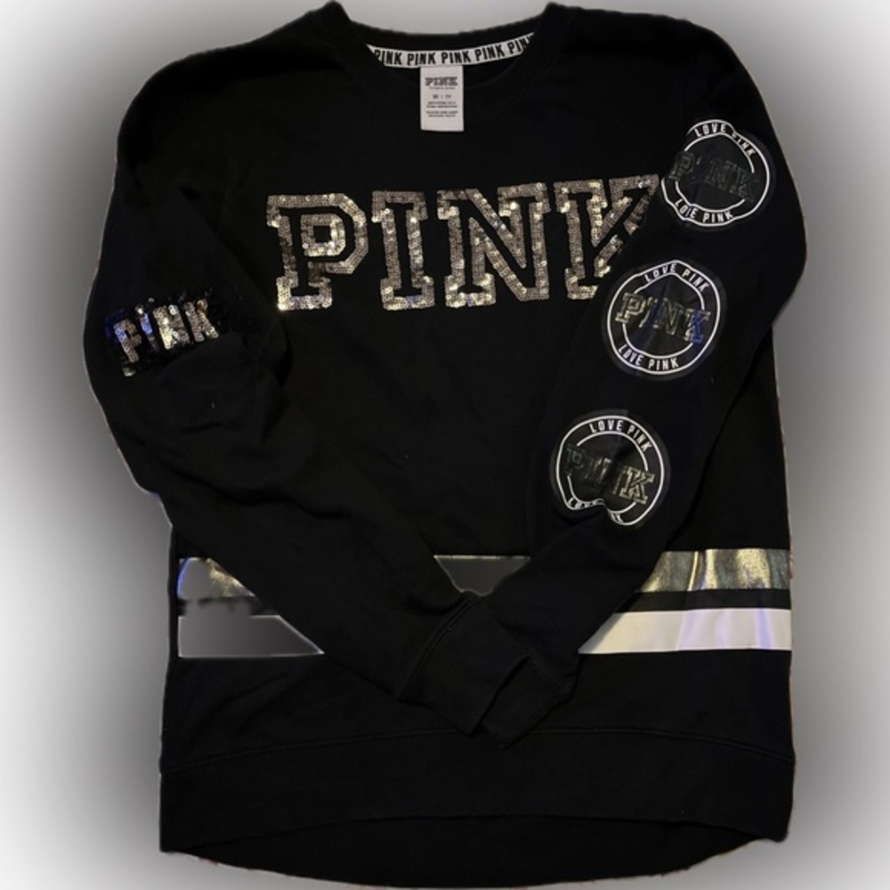 Pink Victoria’s Secret sweatshirt, size X small